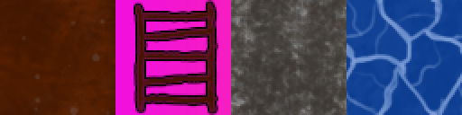 A tile atlas of four tiles