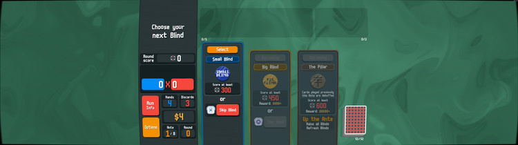 A screenshot of Balatro at 32:9.