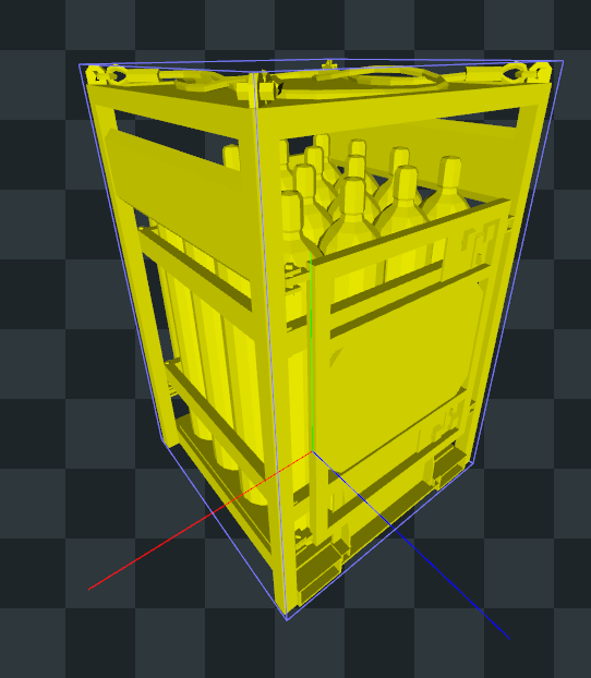 The gas tank pallet mesh